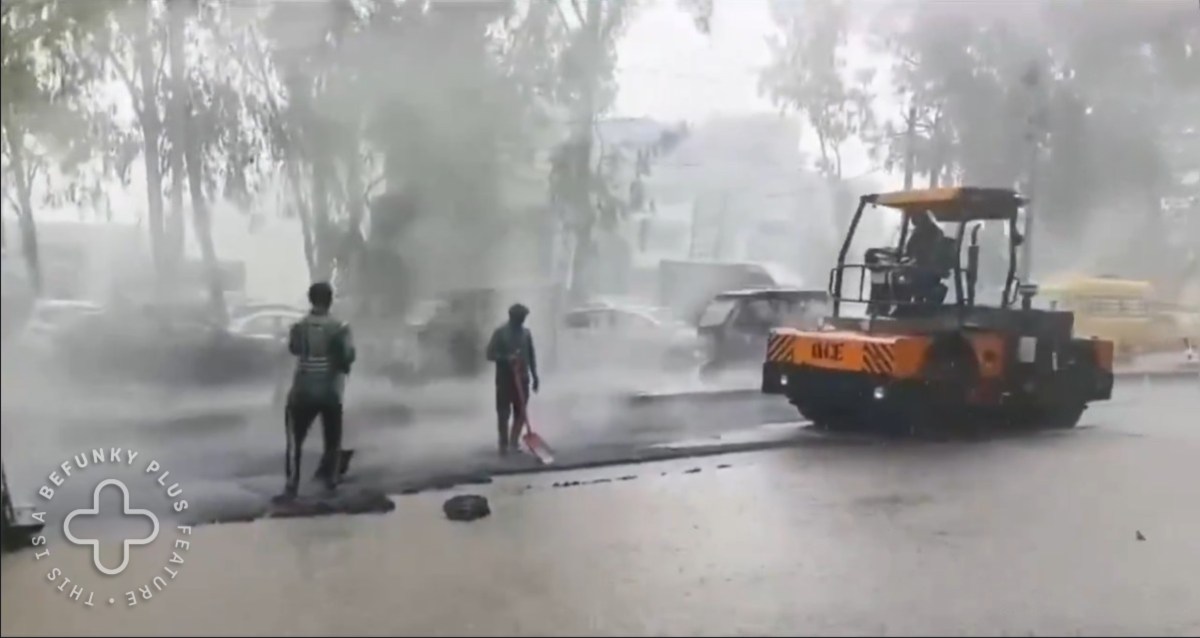 ये BJP की नई टेक्नोलॉजी है रे बाबा! भारी बारिश के बीच हरियाणा में बनाई जा रही नई सड़क? Viral video पर घिरी Haryana Government