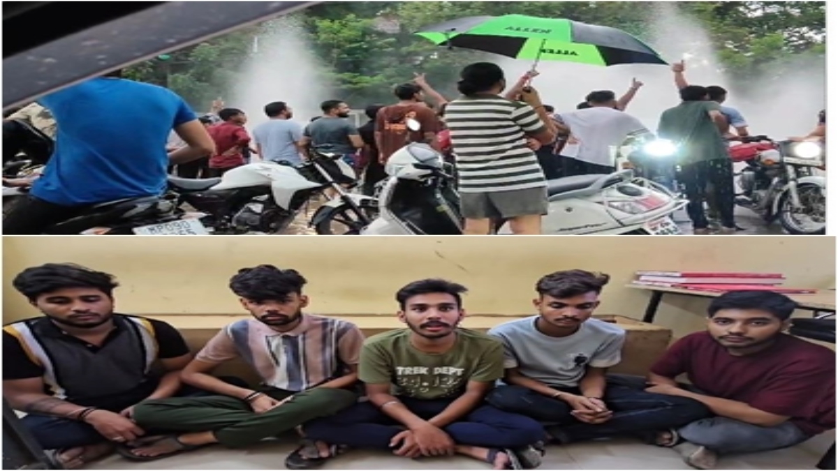 पानी को बाइक से लोगों पर उड़ाना पड़ा महंगा: पांच युवकों पर पुलिस ने की कार्रवाई, उपद्रियों के माफी मांगने का VIDEO जारी  