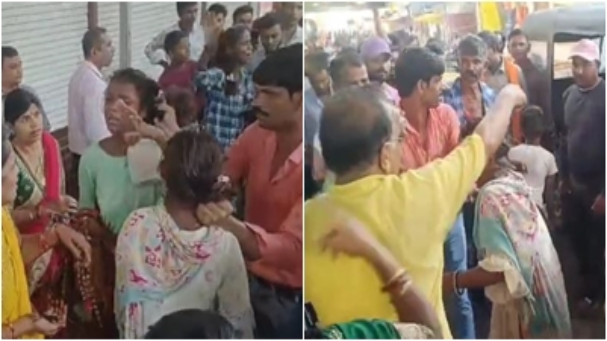 ओंकारेश्वर में महिला श्रद्धालु का हंगामा: दो युवतियों पर लगाया मंगलसूत्र चोरी का आरोप, VIDEO वायरल 