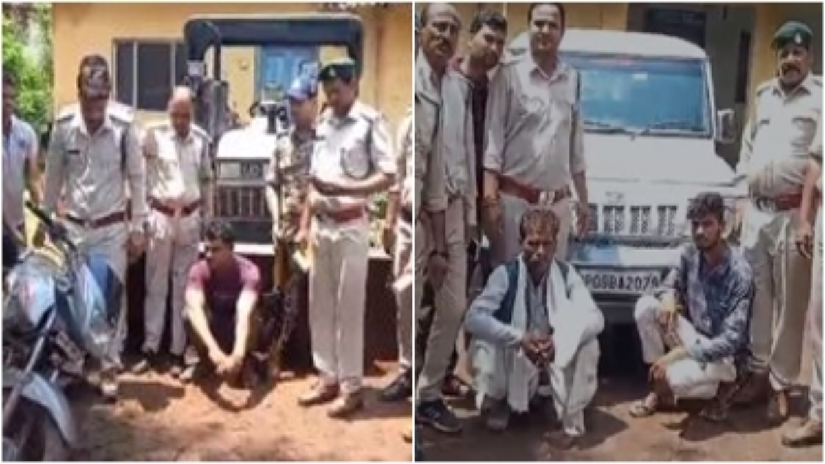 आगे जंगल माफिया और पीछे पुलिस: फिल्मी स्टाइल में पकड़ा ट्रैक्टर, सागौन की लकड़ी के साथ 3 आरोपी गिरफ्तार 