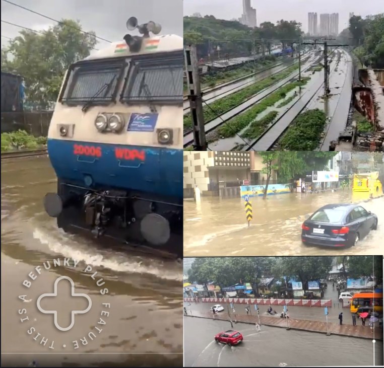 बारिश ने मुंबई में मचाई आफत: लोकल ट्रेन की थमी रफ्तार, सड़कों पर तैर रही गाड़ियां, घर-दुकान सब पानी के अंदर- Mumbai Rain Video