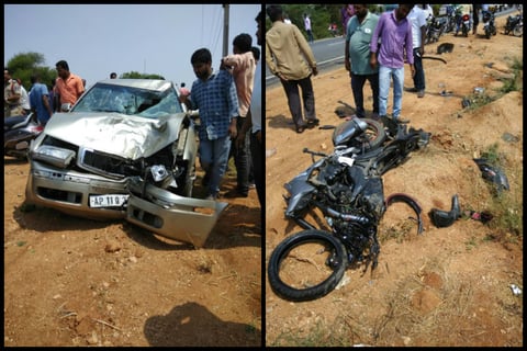 जालंधर : कार ने बुलेट सवार को रौंदा, 2 और वाहनों को मारी टक्कर एक की मौत