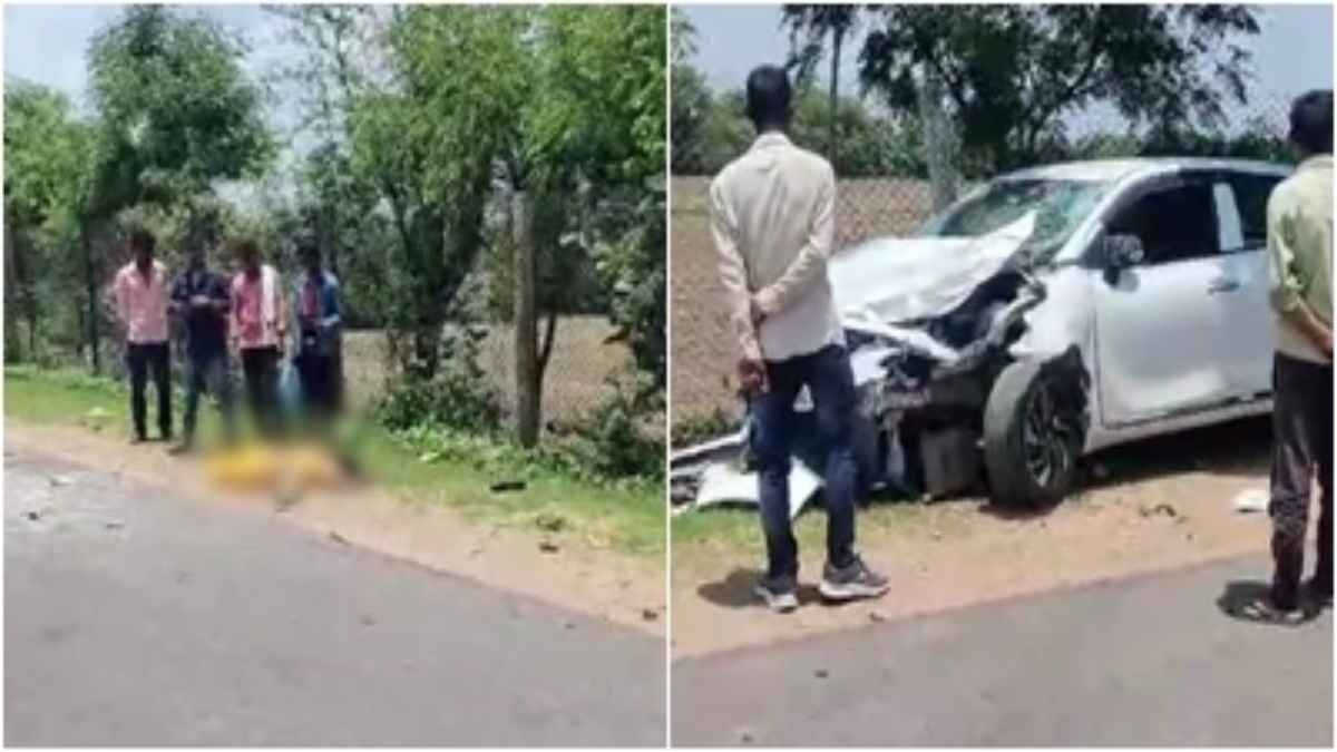 सड़क हादसे में महिला की मौत: कार ने बाइक को मारी टक्कर, मौके पर तोड़ा दम 