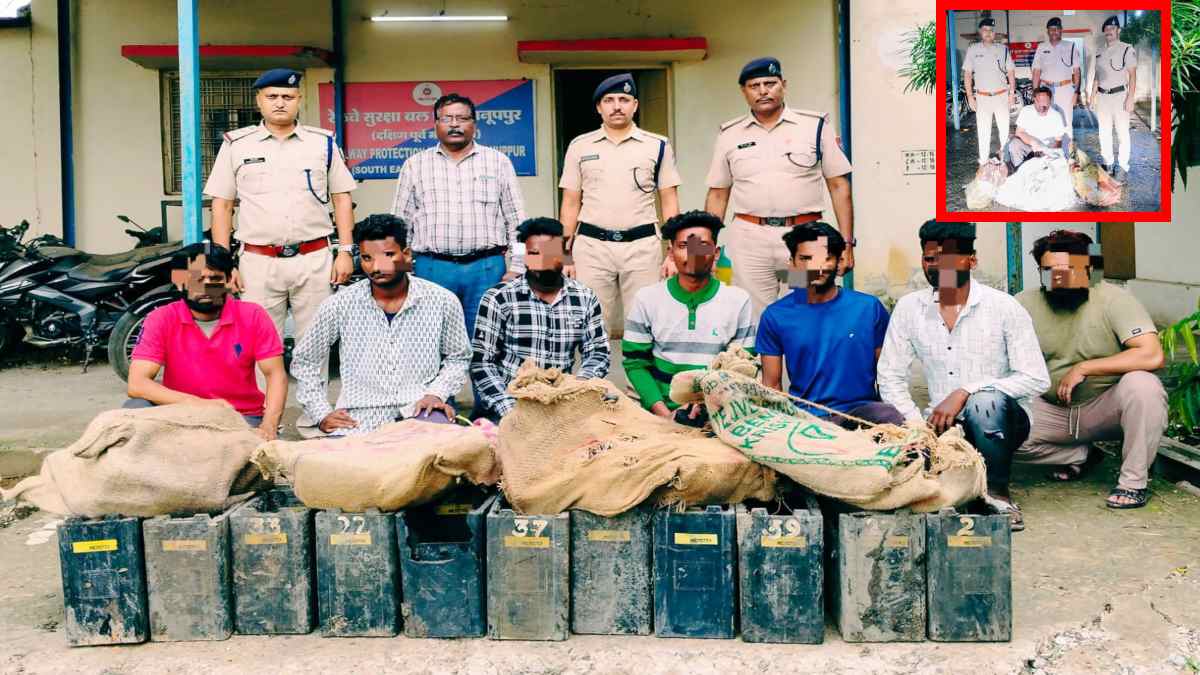 रेलवे पैनल रूम से 34 बैटरी चोरी के मामले में 8 आरोपी गिरफ्तार, बेचा हुआ रांगा पुलिस ने किया जब्त