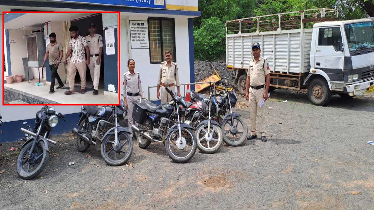 बाइक चोर गिरोह के 2 सदस्य गिरफ्तार, दो की तलाश जारी, इंजन की हेराफेरी कर वारदात को देते थे अंजाम