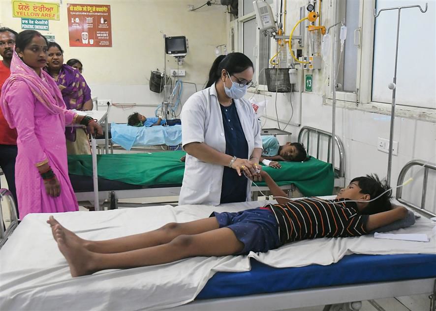 मोहाली : सिविल अस्पताल में डायरिया के 16 मरीज भर्ती, 5 नए केस