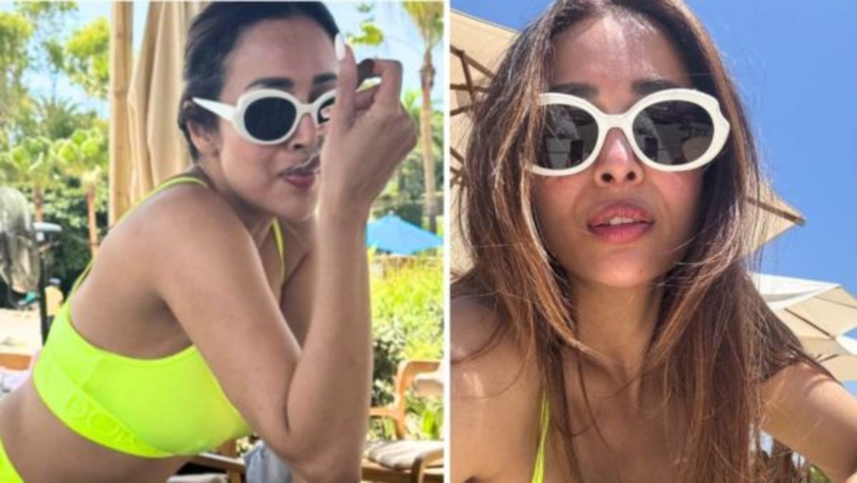स्पेन में वेकेशन एंजॉय कर रही हैं Malaika Arora, ग्रीन कलर की टू-पीस में दिखाया अपना कर्वी फिगर …