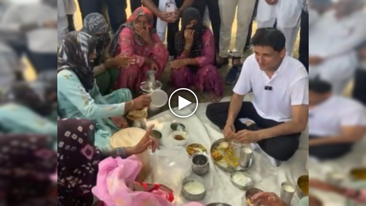 दीपेंदर हुड्डा ने मजदूर महिलाओं के साथ किया भोजन, कहा-ये रोटी याद रखूंगा, आपका काम जरूर करवाऊंगा