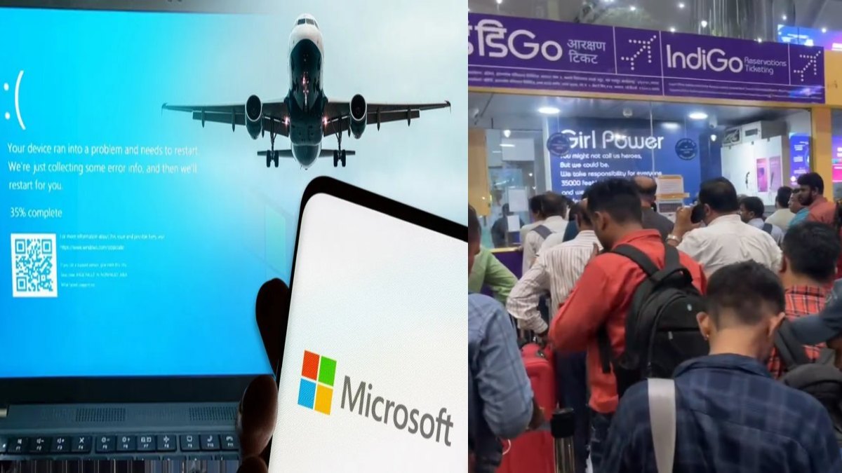 माइक्रोसॉफ्ट की सर्विस ठप पड़ने से बैंक-स्टॉक मार्केट हुए प्रभावित, दुनियाभर में 1400 फ्लाइट कैंसिल, इधर राजधानी में टिकट काउंटर पर उमड़ी लोगों की भीड़