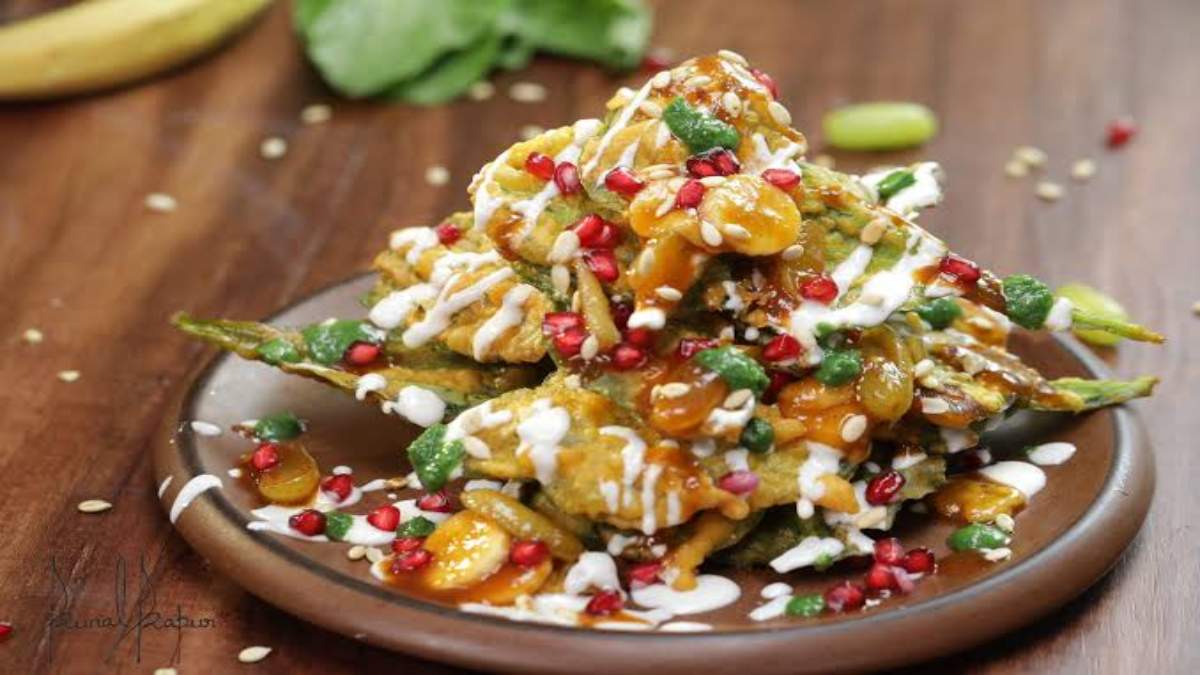 Todays recipe- मानसून में कुछ चटपटा खाने का मन करे तो बनाएं पालक पत्ते की टेस्टी चाट