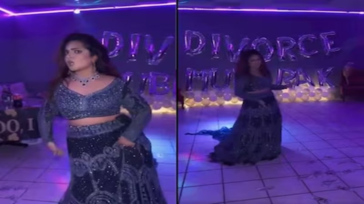 Divorce Party : तलाक का जश्न मनाने के लिए महिला ने रखी तलाक मुबारक पार्टी, बॉलीवुड गानों पर खुशी से नाचती आई नजर …
