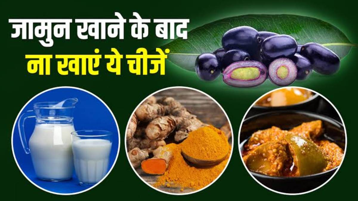 जामुन खाने के बाद भूलकर भी न करें इन चीजों का सेवन, सेहत को होता है नुकसान