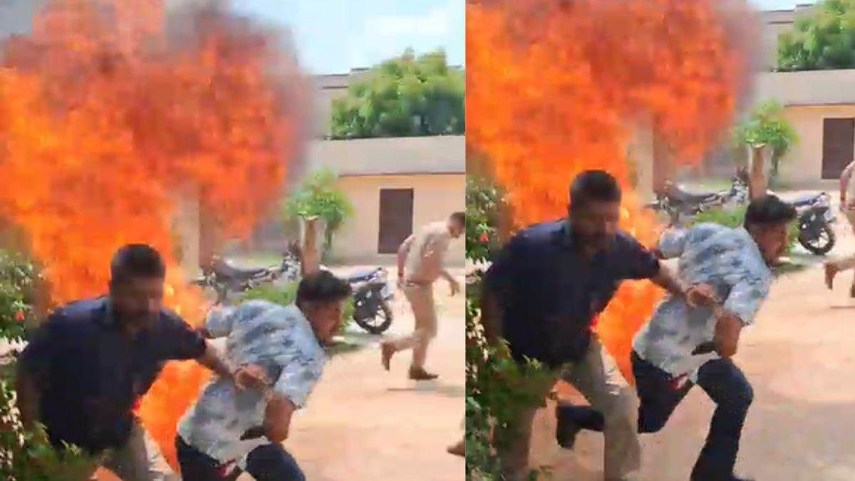 बेटे ने मां को जिंदा जलाया, घटना का Video वायरल, इस बात को लेकर हुआ था विवाद