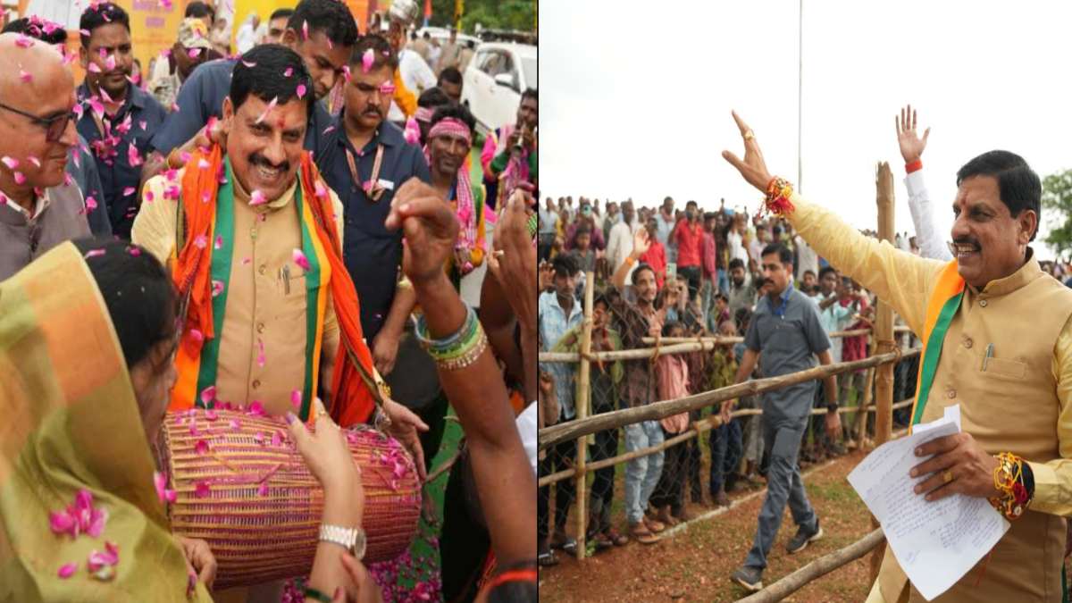 आने वाला है रक्षाबंधन का त्योहार, हर ओर है उत्साह अपार… सिंगरौली पहुंचे CM मोहन, लोगों ने जमकर किया स्वागत, मुख्यमंत्री ने बजाई मृदंग, देखें वीडियो