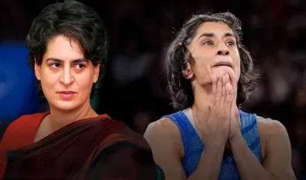 पेरिस ओलंपिक से विनेश फोगाट के अयोग्य घोषित होनें पर बोलीं प्रियंका गांधी..
