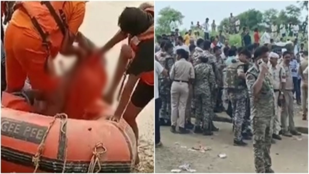 नदी में लापता SDRF के जवानों का शव बरामद: भिंड में रेस्क्यू के दौरान पलटी थी नाव, ग्रामीण को बचाने के दौरान हुआ था हादसा