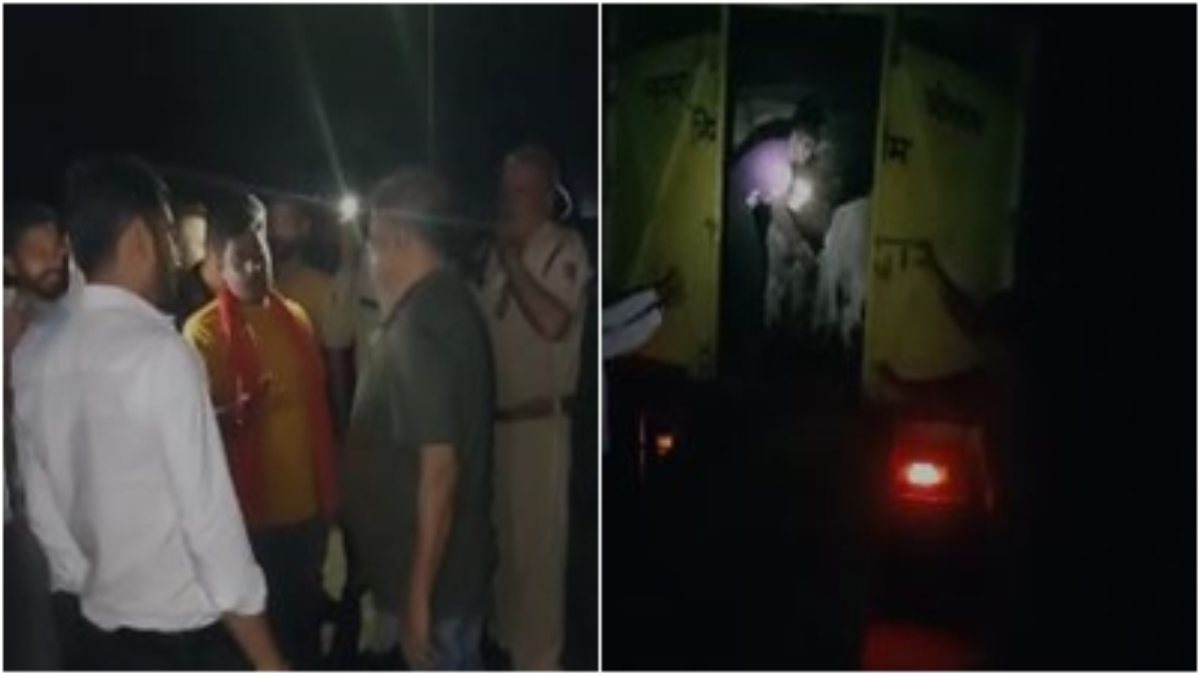 नगर निगम पर गौ तस्करी का आरोप: बजरंग दल के गौरक्षकों ने पकड़े 2 ट्रक, वाहन रोकने पर कुचलने का प्रयास