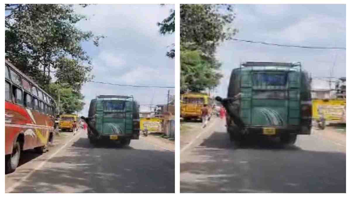 ‘Real Life’ पर ‘Reel’ का शौक भारी: चलती बस पर नाबालिग कर रहा खतरनाक स्टंट, video वायरल