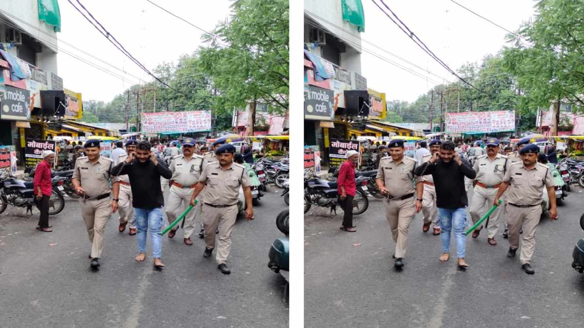 ‘अपराध करना पाप है, पुलिस हमारी…’, चलती बस में लूट करने वाले आरोपियों का निकाला जुलूस, नाबालिग भी शामिल