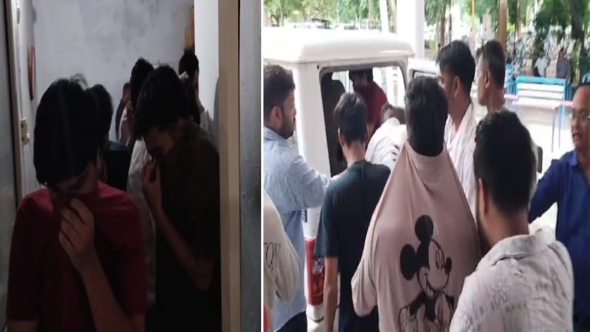 बिल्डिंग में पुलिस की दबिश: 7 सटाेरिए गिरफ्तार, महादेव सट्टा की साइट पर खिला रहे थे जुआ