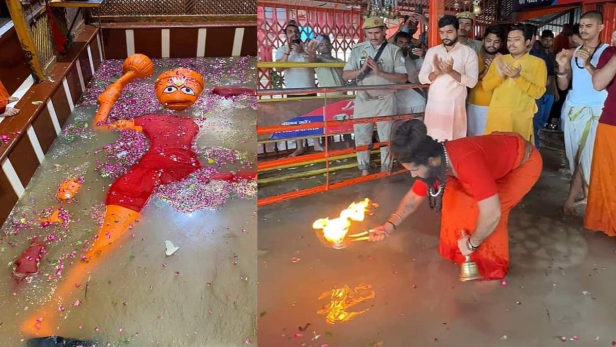 कितना अद्भुत नजारा है… बड़े हनुमान जी को गोद में लेकर मां गंगा ने कराया स्नान, जलमग्न हुए संकटमोचन, देखें VIDEO…