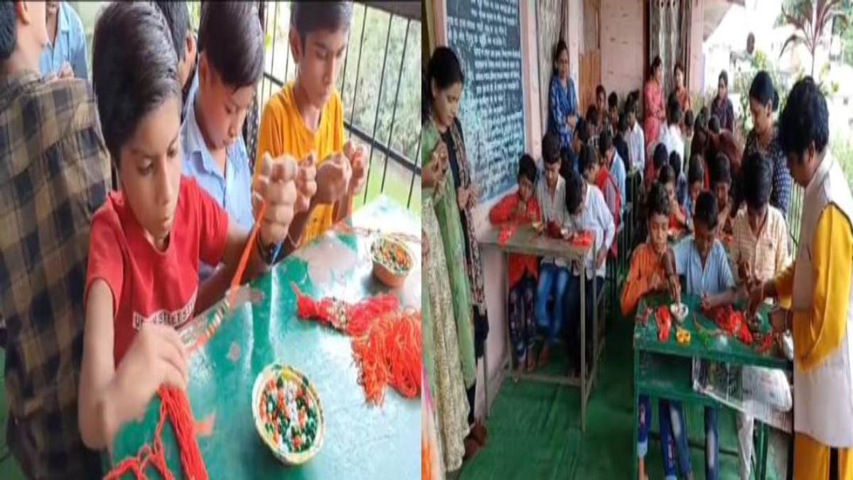 दिव्यांग बच्चों का कमाल: दो दिनों में 700 से ज्यादा राखियां बनाई, बाड़मेर बॉर्डर पर तैनात जवानों की कलाइयों पर सजेगी राखी