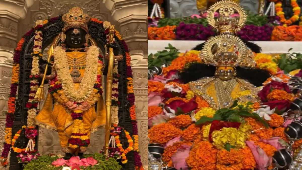 जन्माष्टमी पर रामलला को पहनाया गया बस्तर का खादी वस्त्र, असली स्वर्ण-चूर्ण हस्तछपाई विधि से श्रमसाधकों ने बनाई प्रभु की पोशाक