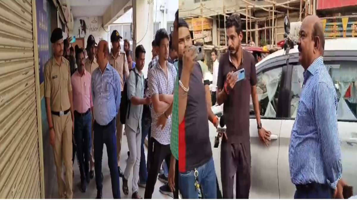 सड़कों पर पैदल निकले कलेक्टर: विजयवर्गीय कॉम्‍प्‍लेक्‍स के दुकानदारों को जारी किया नोटिस, ये है पूरा मामला