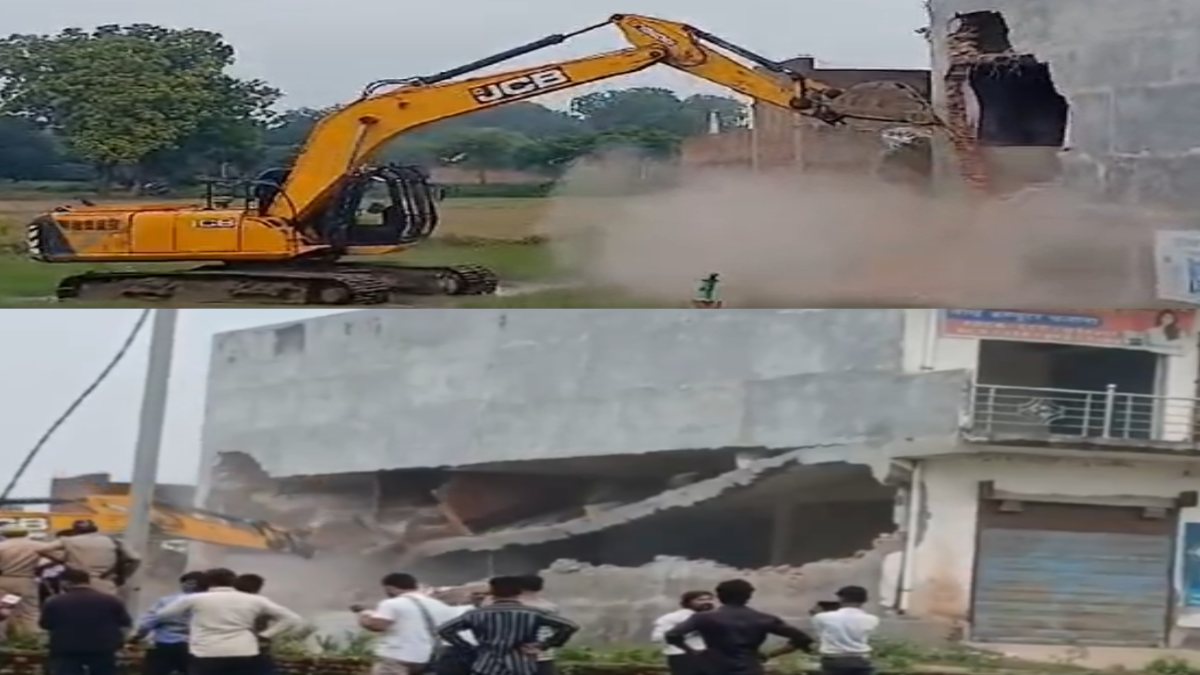 मोईद खान के कमर्शियल कॉम्प्लेक्स पर गरजा ‘बाबा’ का बुलडोजर, अवैध निर्माण को किया ध्वस्त, देखिए Video