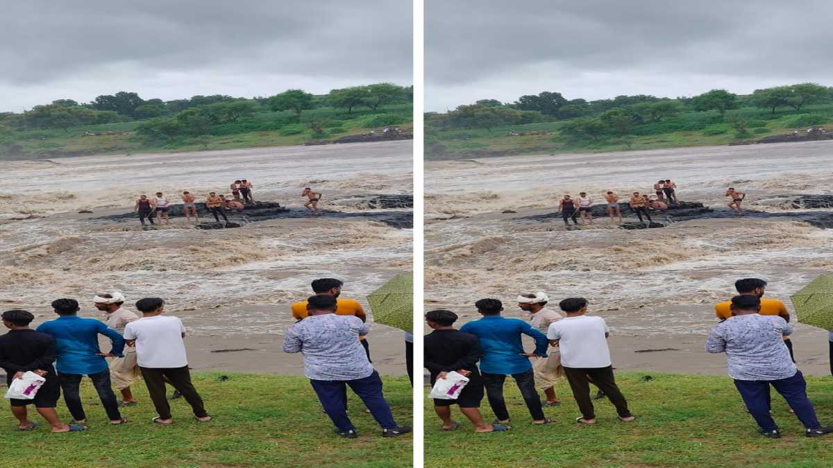 पिकनिक मनाना पड़ा महंगा: नदी का जलस्तर बढ़ने से अटकी 9 जिंदगियां, SDRF ने रेस्क्यू कर बचाई जान