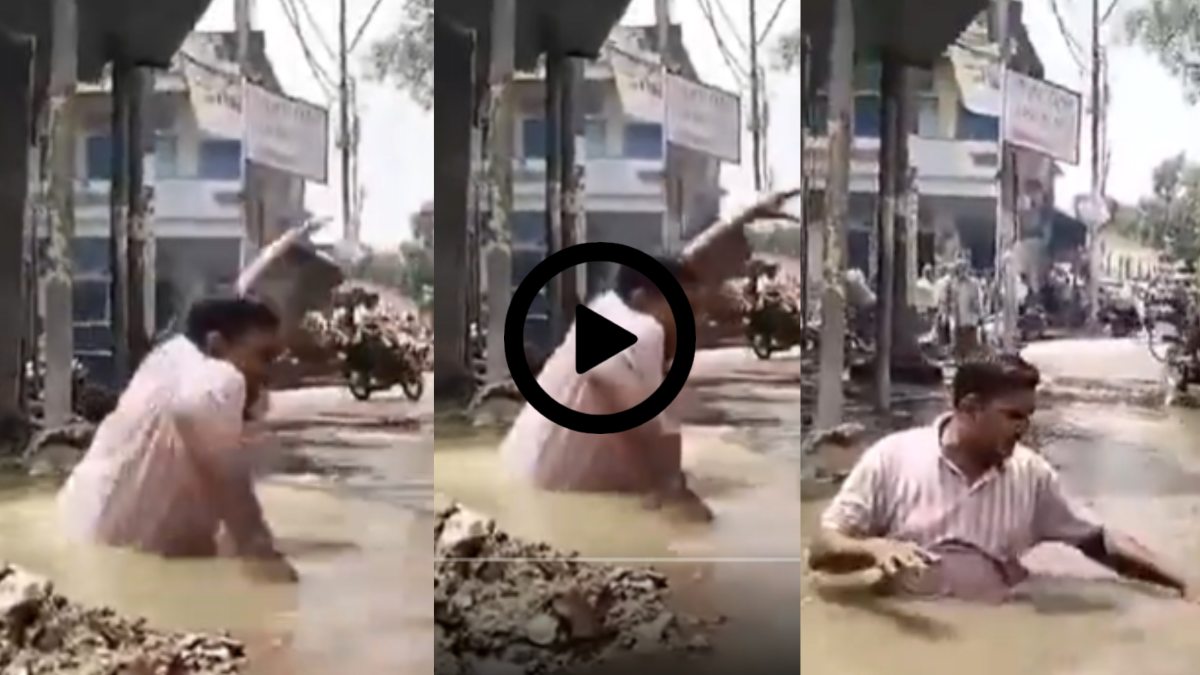 PM मोदी का संसदीय क्षेत्र ‘क्योटो’! सड़क किनारे खुला पड़ा है ‘मौत का मुंह’, पहले बाइक, फिर गाय, अब…