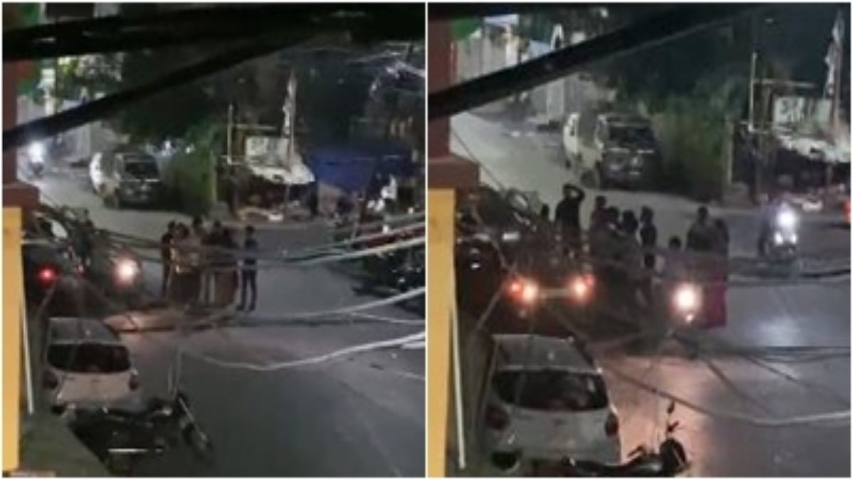 बीच सड़क मारपीट: हाथ में डंडे और पिस्टल लिए नजर आए बदमाश, Video वायरल