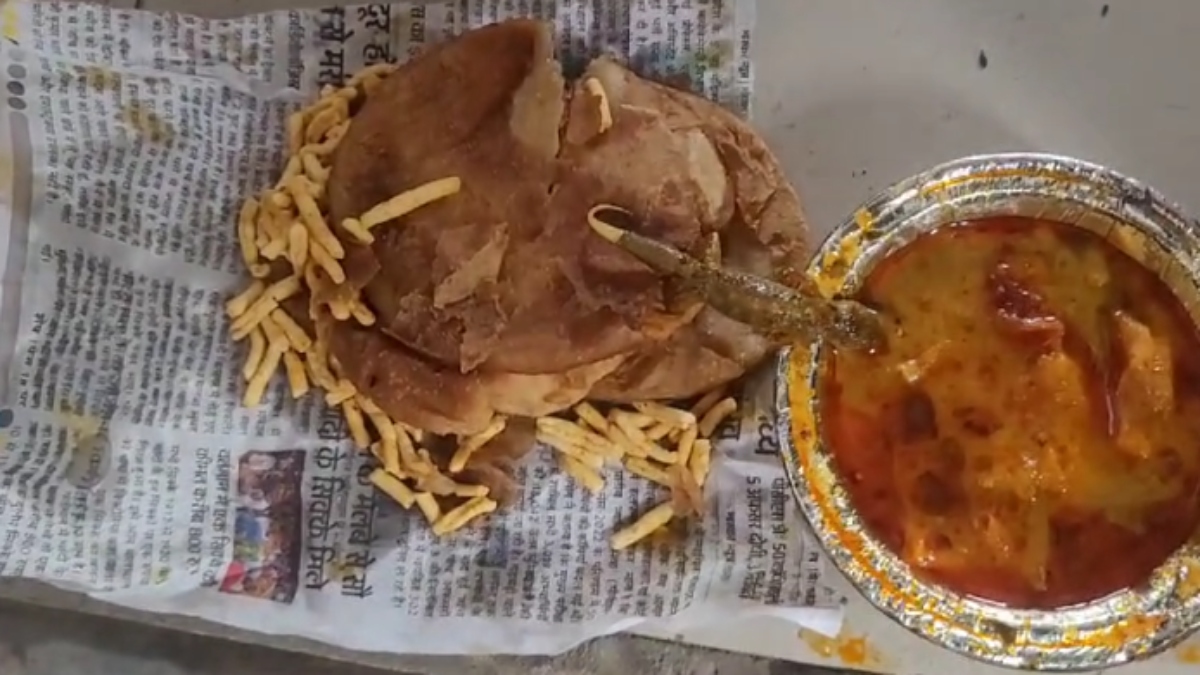 5 रुपये के भोजन में जान की आफत! कृषि मंडी के सस्ते खाने में मिली छिपकली, Video वायरल