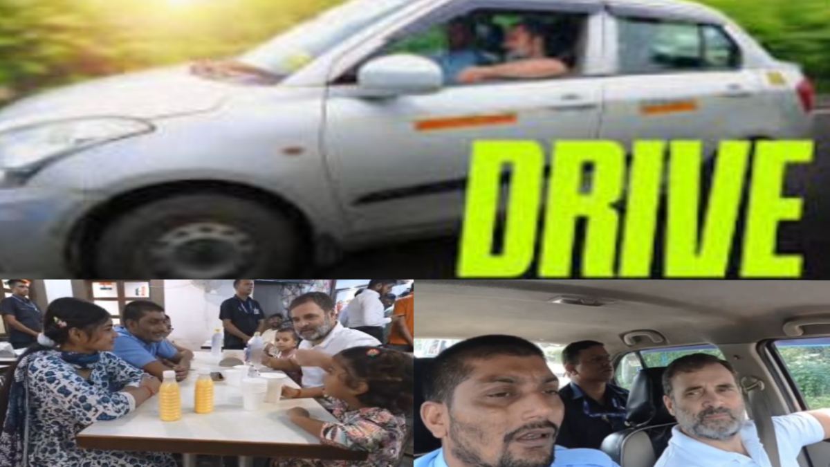 राहुल गांधी ने कैब में किया सफर: ड्राइवर का सुना दर्द, फिर परिवार के साथ बैठकर खाया खाना, VIDEO वायरल