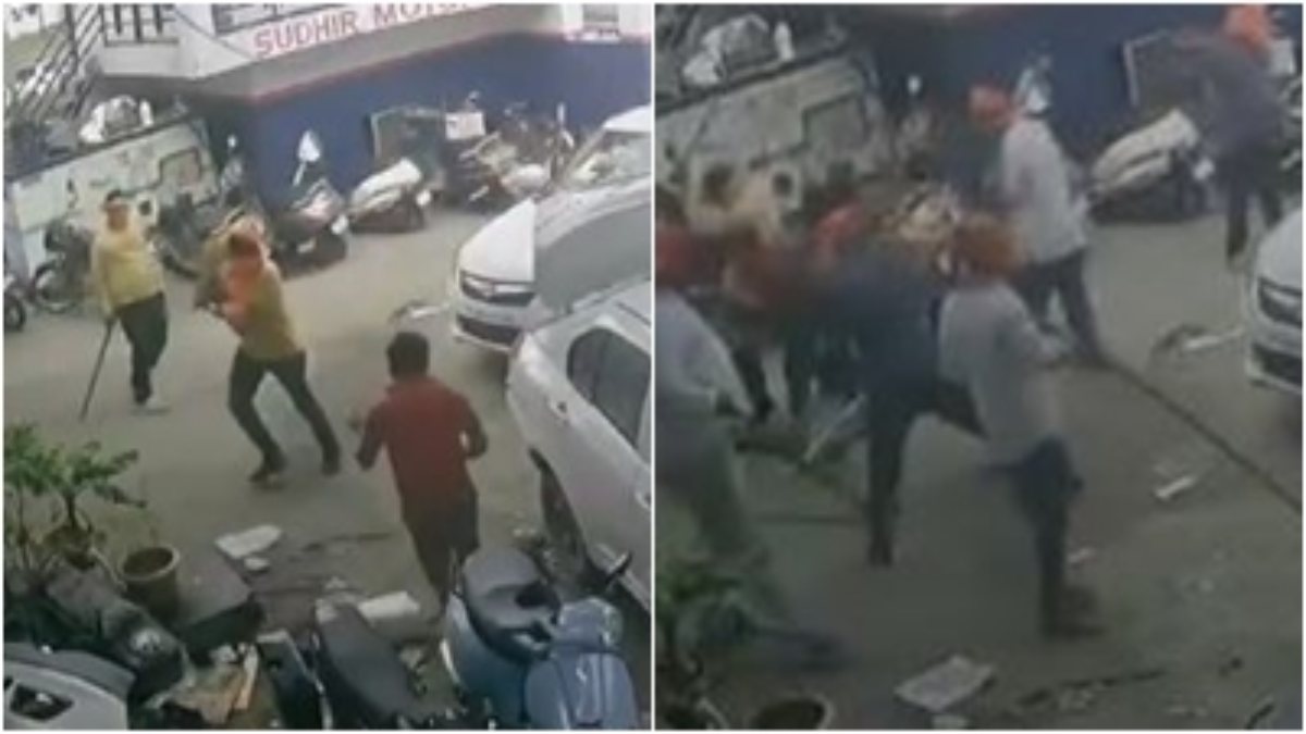 कार वर्कशॉप बना जंग का अखाड़ा: पैसों के लेनदेन के विवाद में जमकर हुई मारपीट, Video वायरल