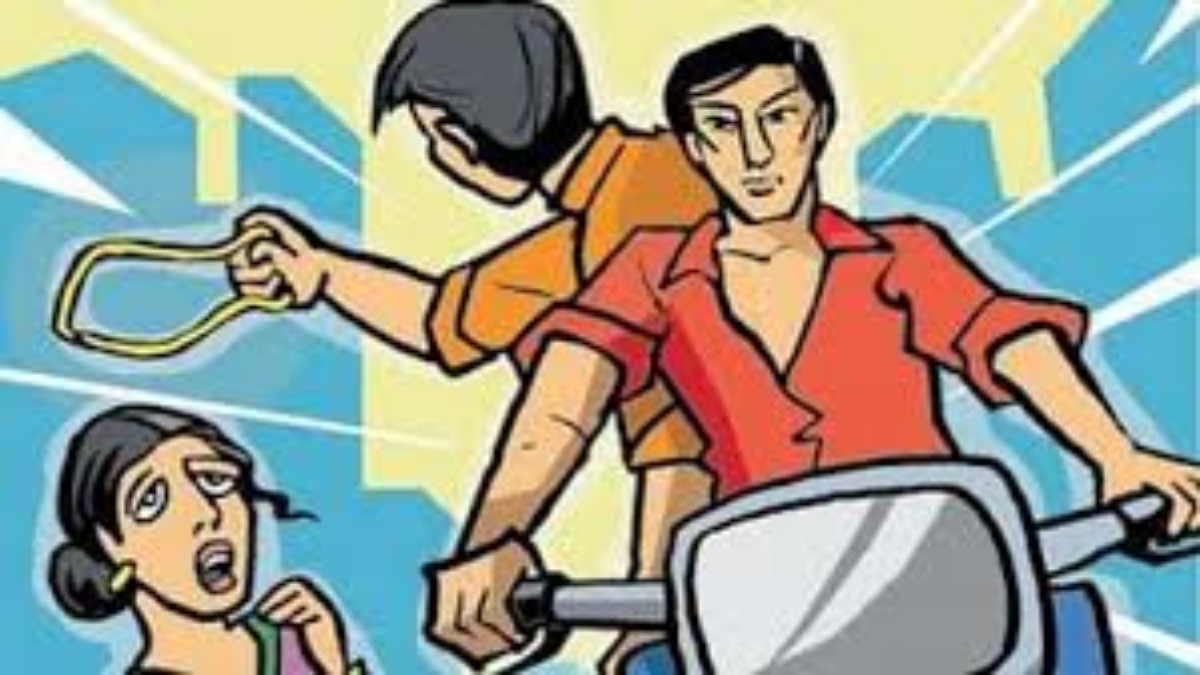 बुजुर्ग महिला के गले से उड़ाई सोने की चेन: बाइक सवार दो बदमाशों ने दिया वारदात को अंजाम, CCTV खंगाल रही पुलिस  