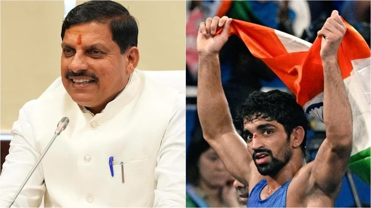 हरियाणा के छोरे ने कुश्ती में लहराया तिरंगा तो गदगद हुए CM मोहन, ब्रॉन्ज जीतने पर अमन सहरावत को दी बधाई, खिलाड़ी ने सुशील कुमार को देखकर शुरू की थी रेसलिंग