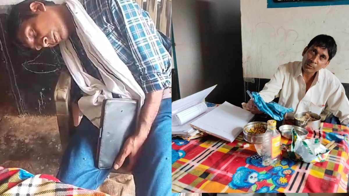 शराब का ऐसा नशा चढ़ा कि स्कूल में ही खोल ली बोतल, नशे में धुत प्रधान पाठक का Video Viral