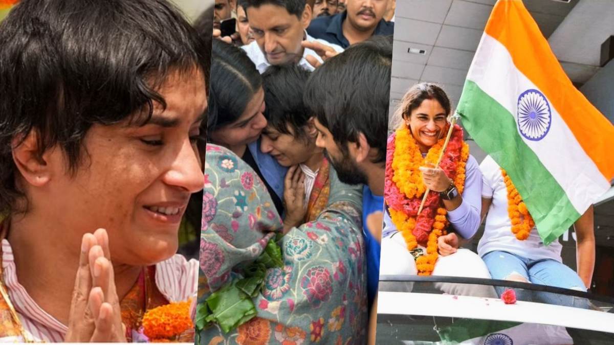 नम आंखें, हाथ में तिरंगा…वतन वापसी पर Vinesh Phogat का भव्य स्वागत, क्यों फूट-फूट कर रोई स्टार रेसलर?