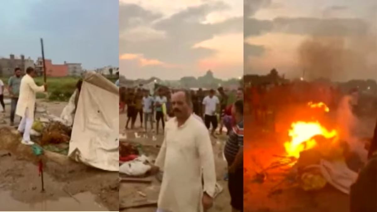 हिंदू रक्षा दल की गुंडईः बांग्लादेशी बताकर लोगों से जमकर मारपीट, झुग्गी-झोपड़ी को किया आग के हवाले