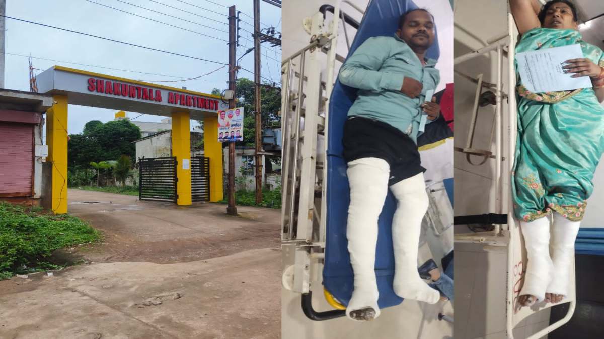चौथे फ्लोर से भरभरा कर पार्किंग में गिरी लिफ्ट, चार घायल, दो की हालत गंंभीर