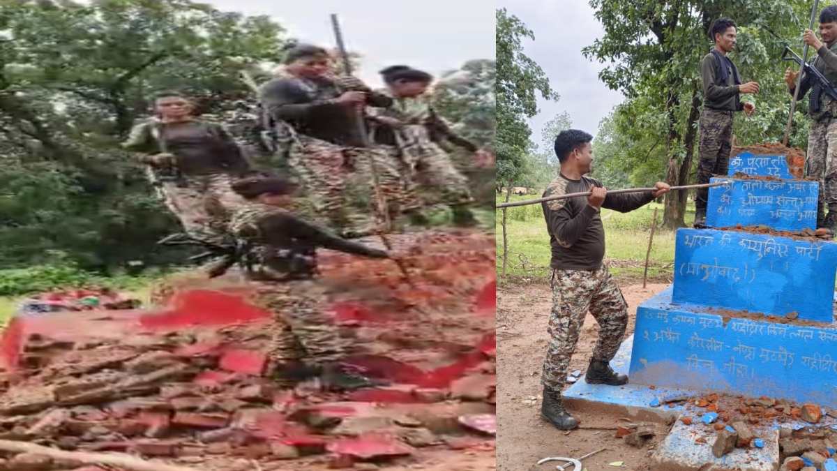 माओवादी विरोधी अभियान: सुरक्षाबलों ने की कार्रवाई, 3 नक्सल स्मारक को किया ध्वस्त