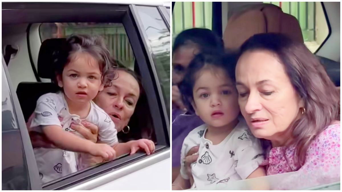 नानी Soni Razdan के साथ सैर के लिए निकली Raha Kapoor, कार की खिड़की से बाहर झांकते आईं नजर …