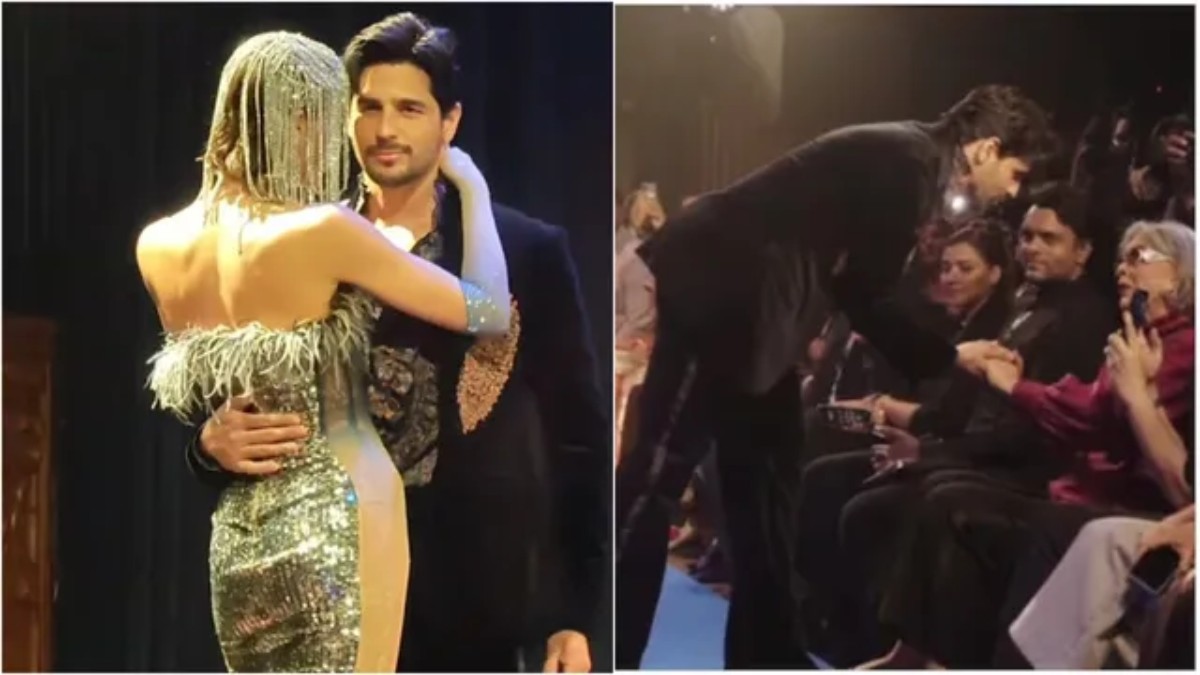 रैंप वॉक करते हुए अचानक रूके Sidharth Malhotra, इस लेडी ऐक्ट्रस को किया ग्रीट, वीडियो वायरल