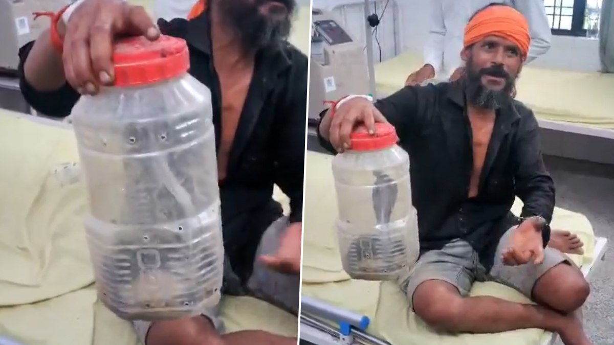 Video: सांप ने डसा तो डिब्बे में नाग को बंदकर इलाज के लिए अस्पताल पहुंचा युवक, कहा- इसी ने मुझे काटा है…