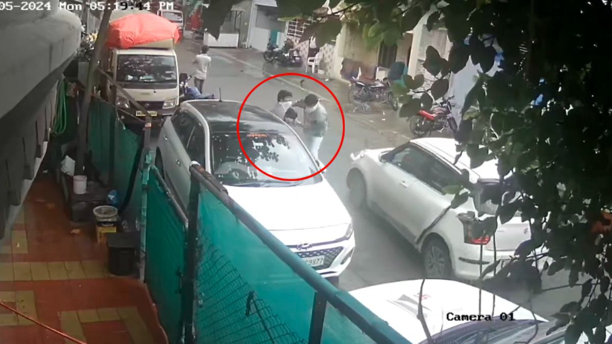 नाबालिग के मुंह पर बांधा कपड़ा, गाड़ी में बैठाकर की मारपीट, CCTV फुटेज के बाद पुलिस ने किया मामला दर्ज