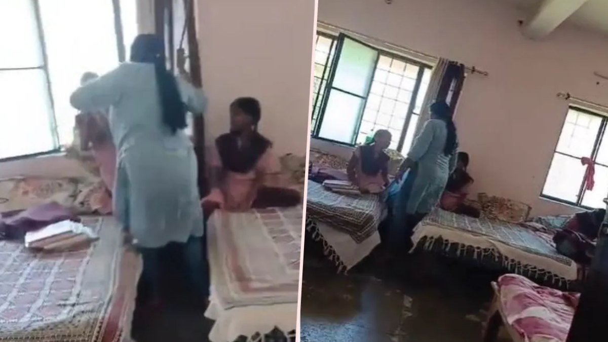 हॉस्टल में वार्डेन ने छात्राओं को बेरहमी से पीटा, Video वायरल