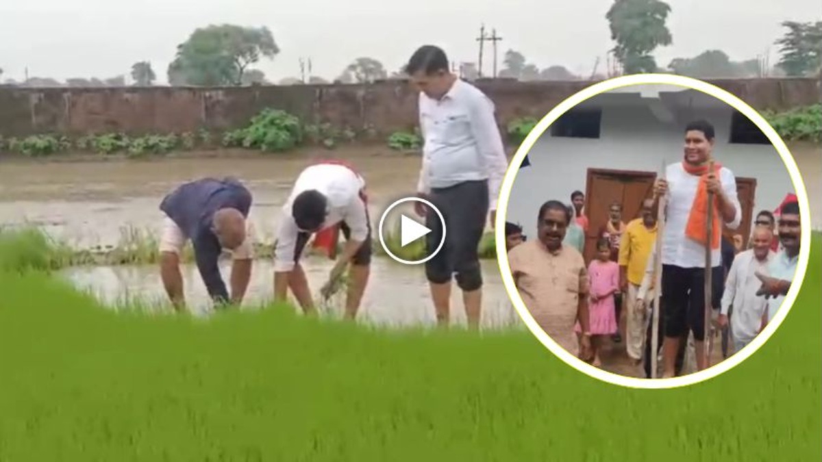 खेल मंत्री टांकराम का दिखा किसान अवतार: खेत पहुंचकर की धान की बुआई, गेड़ी का भी लिया आनंद, देखें VIDEO