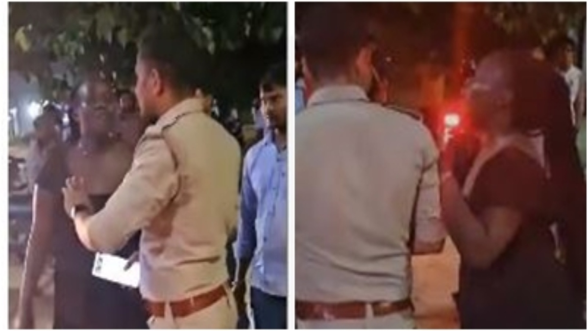 नशे में धुत विदेशी महिला ने बीच सड़क काटा बवाल: पुलिसकर्मियों के साथ भी की अभद्रता, Video वायरल 