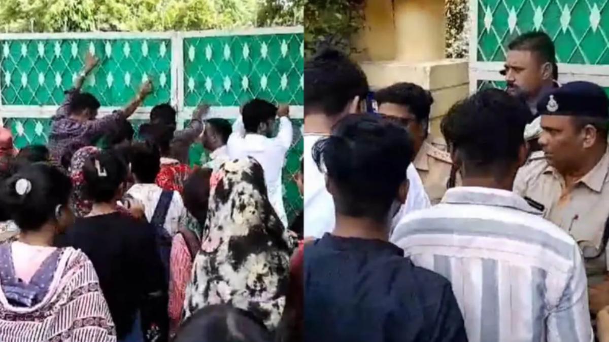 बीकॉम के 1300 में से 950 छात्राओं को जीरो मार्क्स: टॉपर को भी मिले शून्य नंबर, कुलगुरु के बंगले का किया घेराव, पुलिस से हुई झड़प